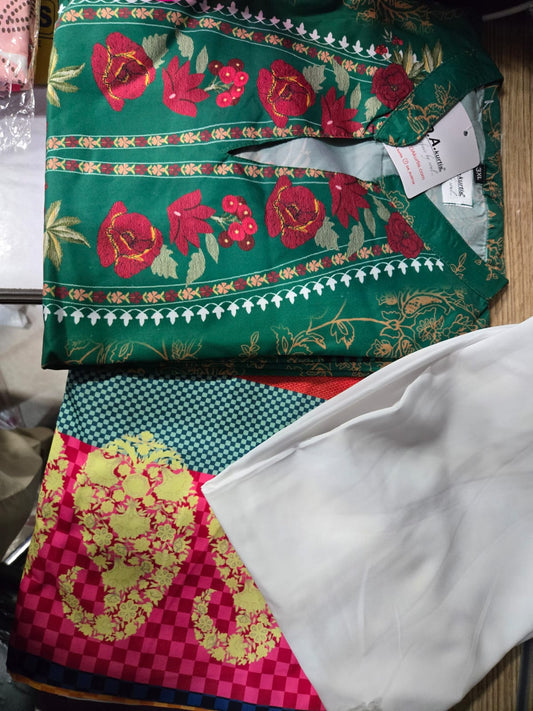 GREEN SONAM BAJWA SET ANR 3pcs set