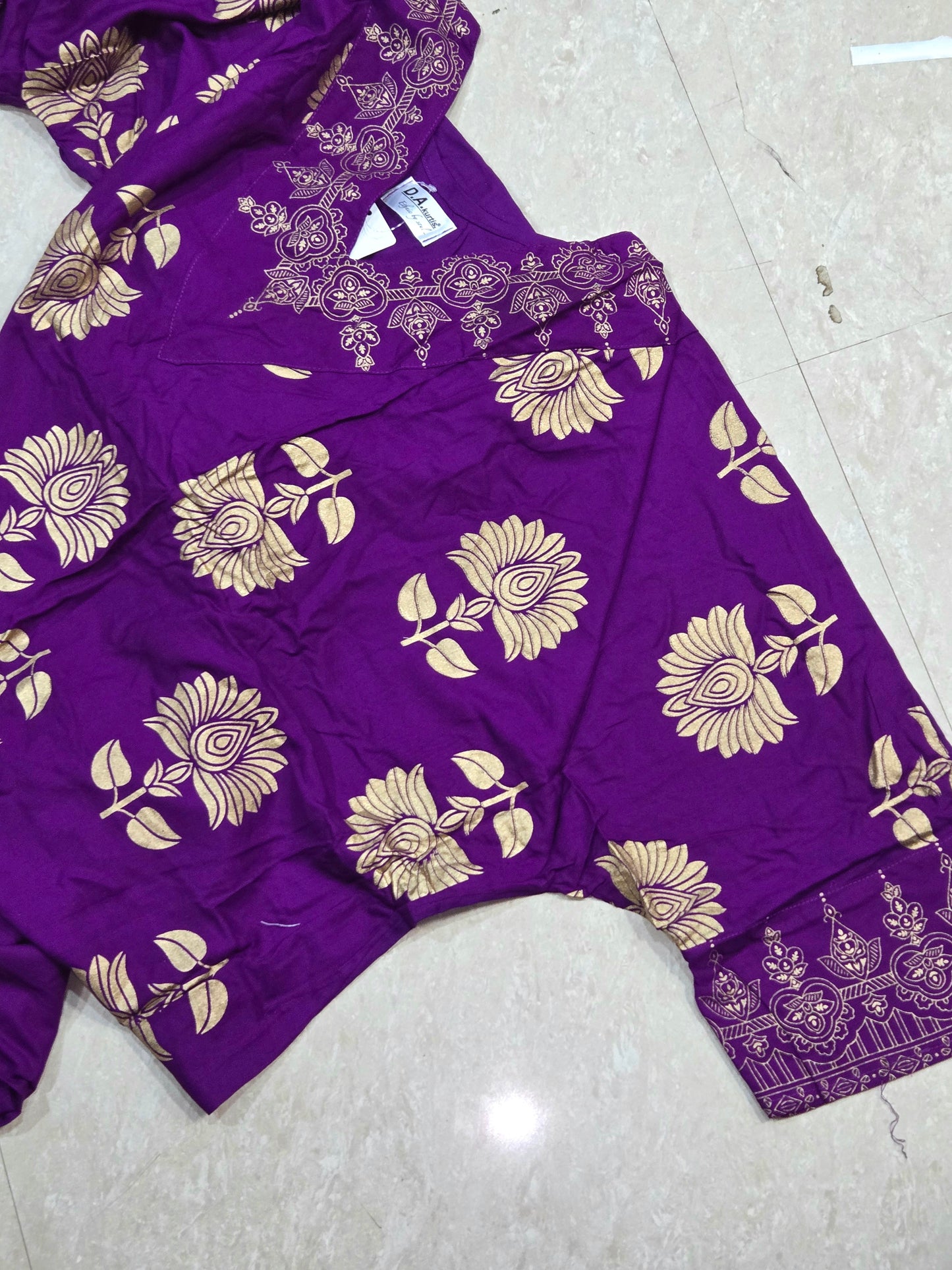 Ahana purple kaftan style