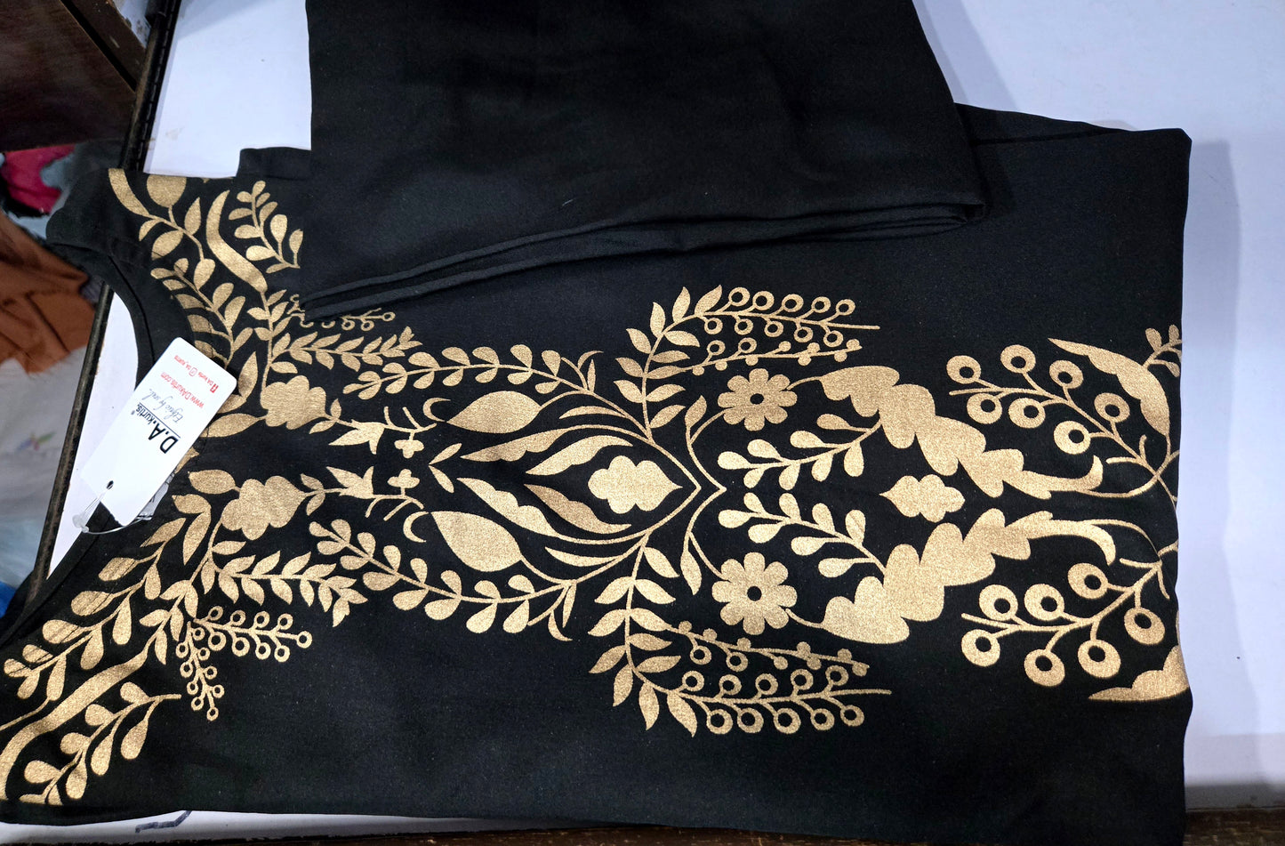 Deepika black anr top n bottom set