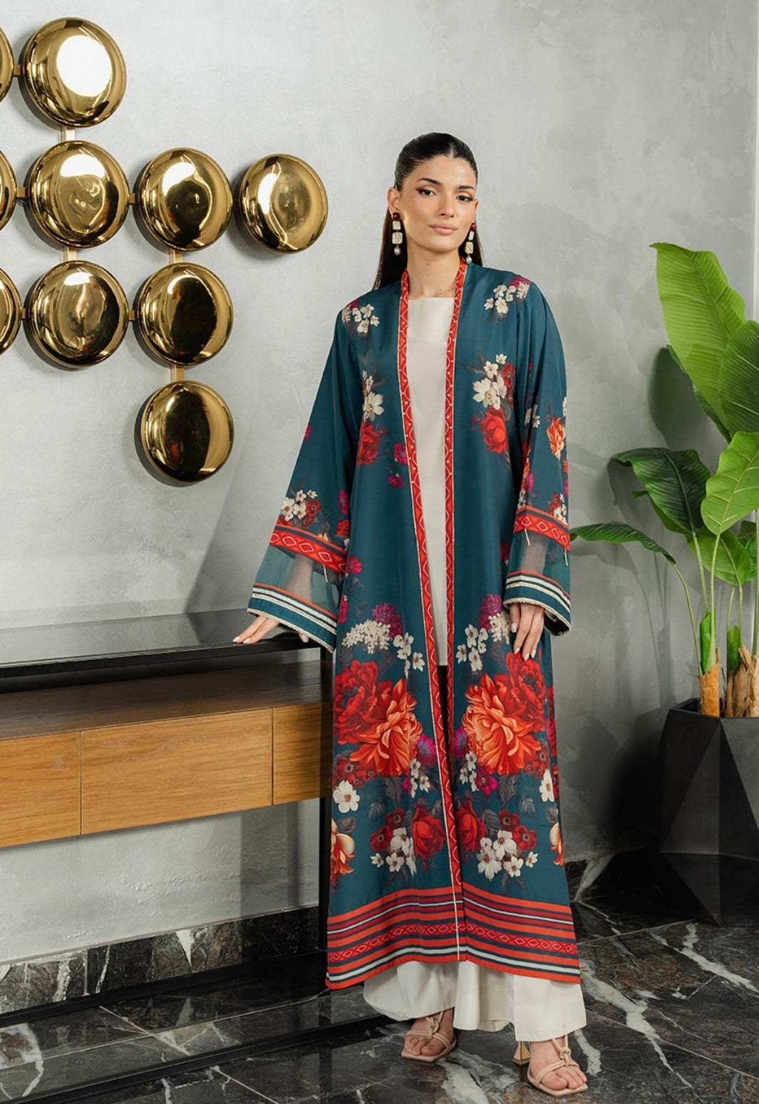 (GIYA) dark blue JACKET SET
