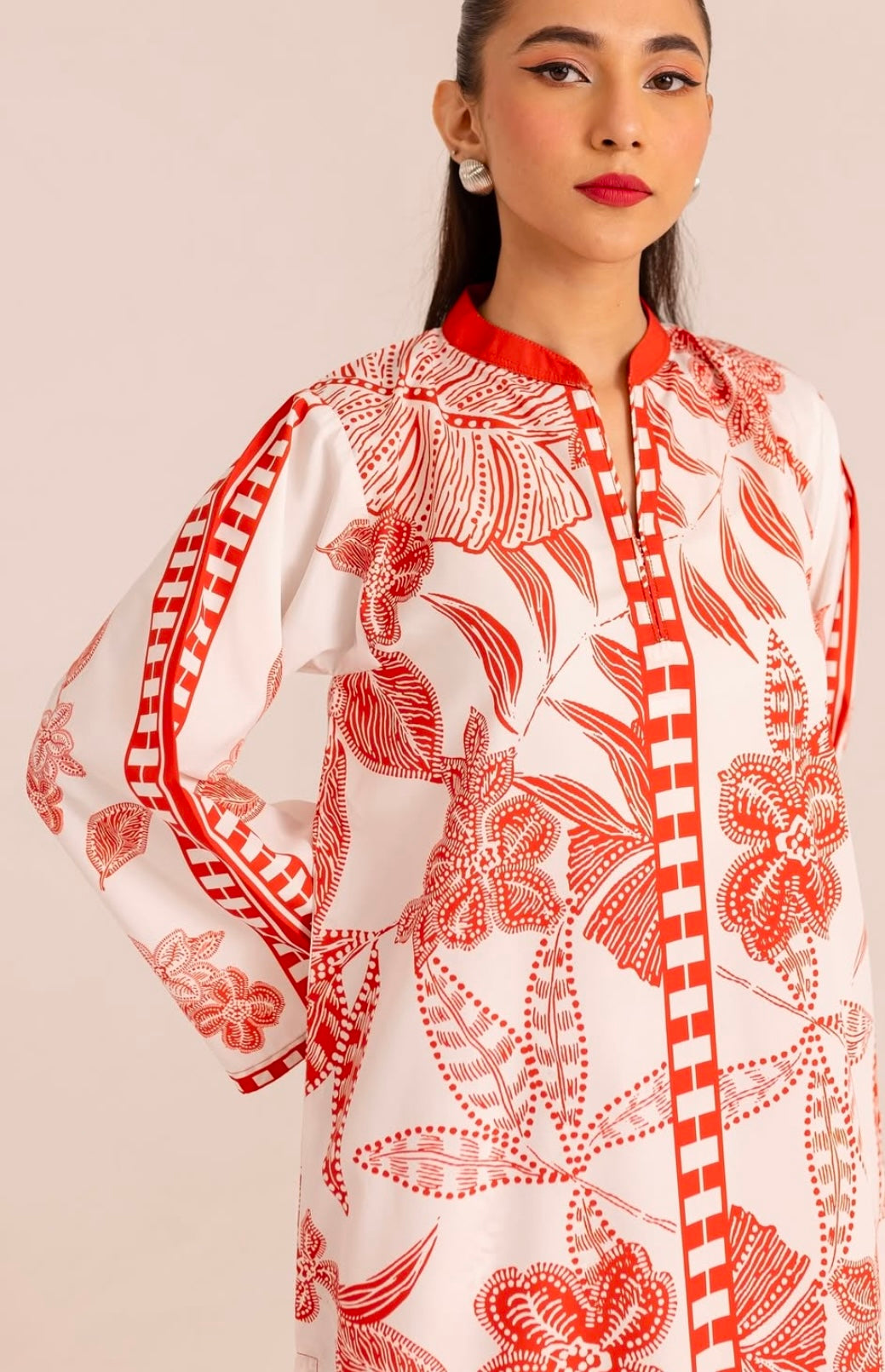 (AAISHA fanta) MUSLIN orange CO ORD SET pini