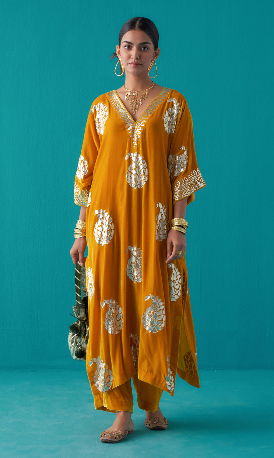 Ahana mustard top n bottom set