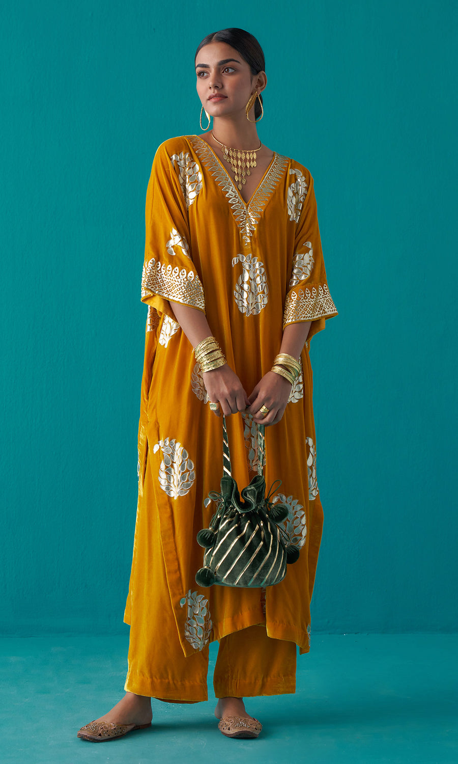 Ahana mustard top n bottom set