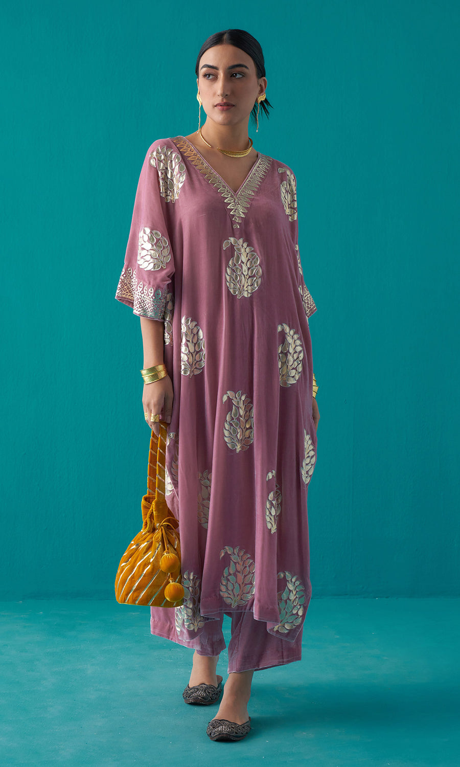 Ahana Pink top n bottom set