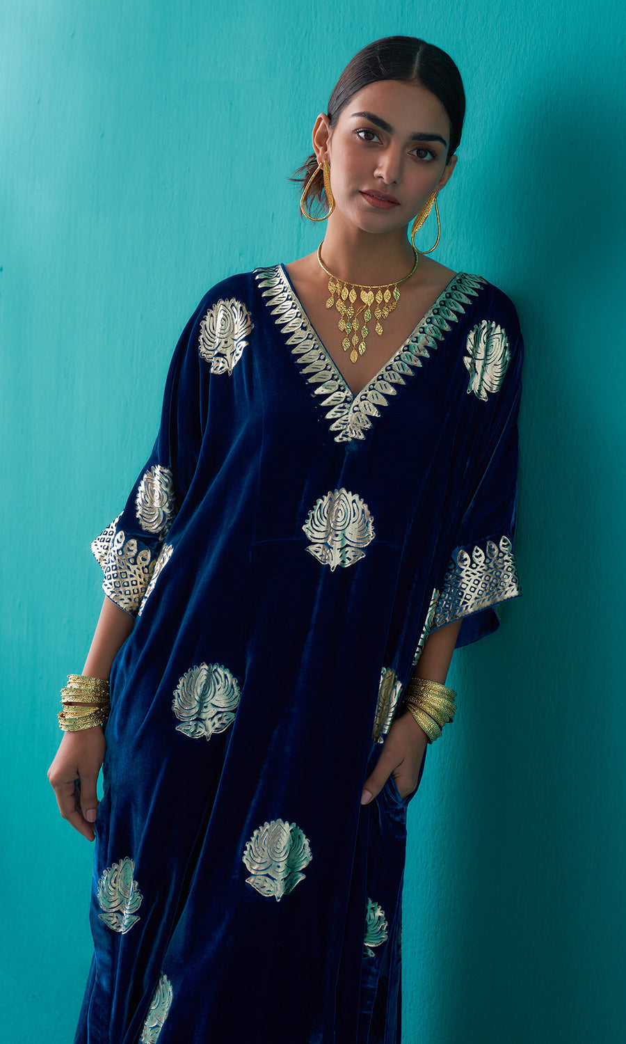 Ahana Blue top n bottom set