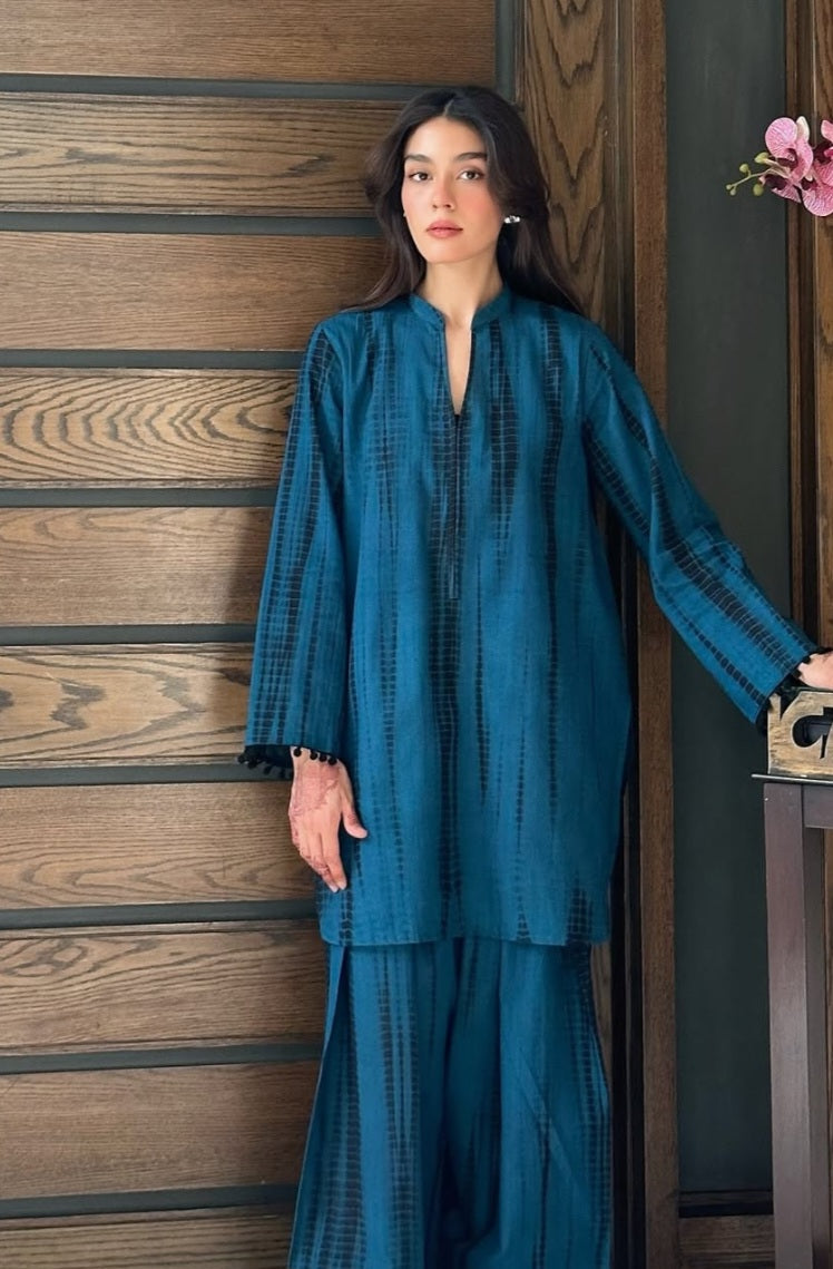 SHIBORI dark blue SET