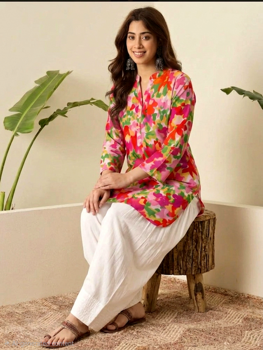 Pink pop farshi shalwar set