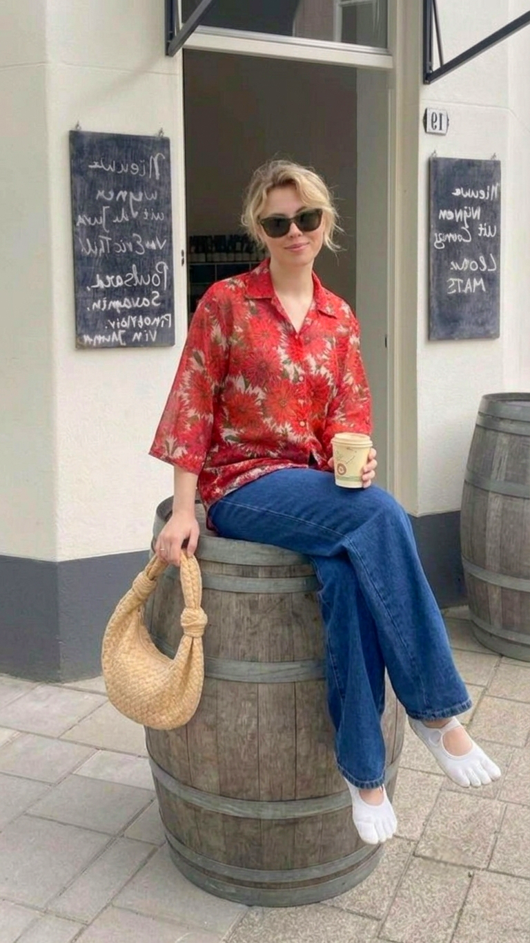Red sun shirt