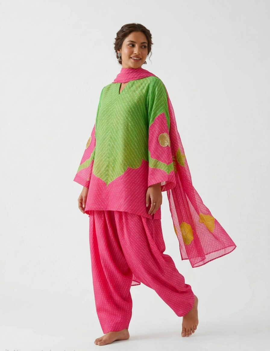 (1B) lehriya Bandini 3pcs set