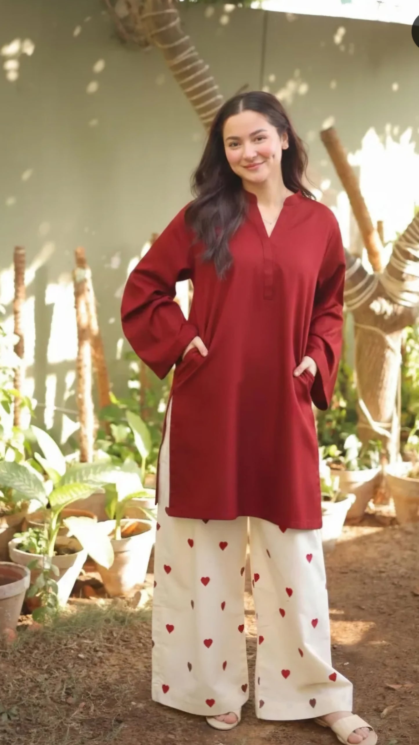 Aajisa co-ord set anr heart yee