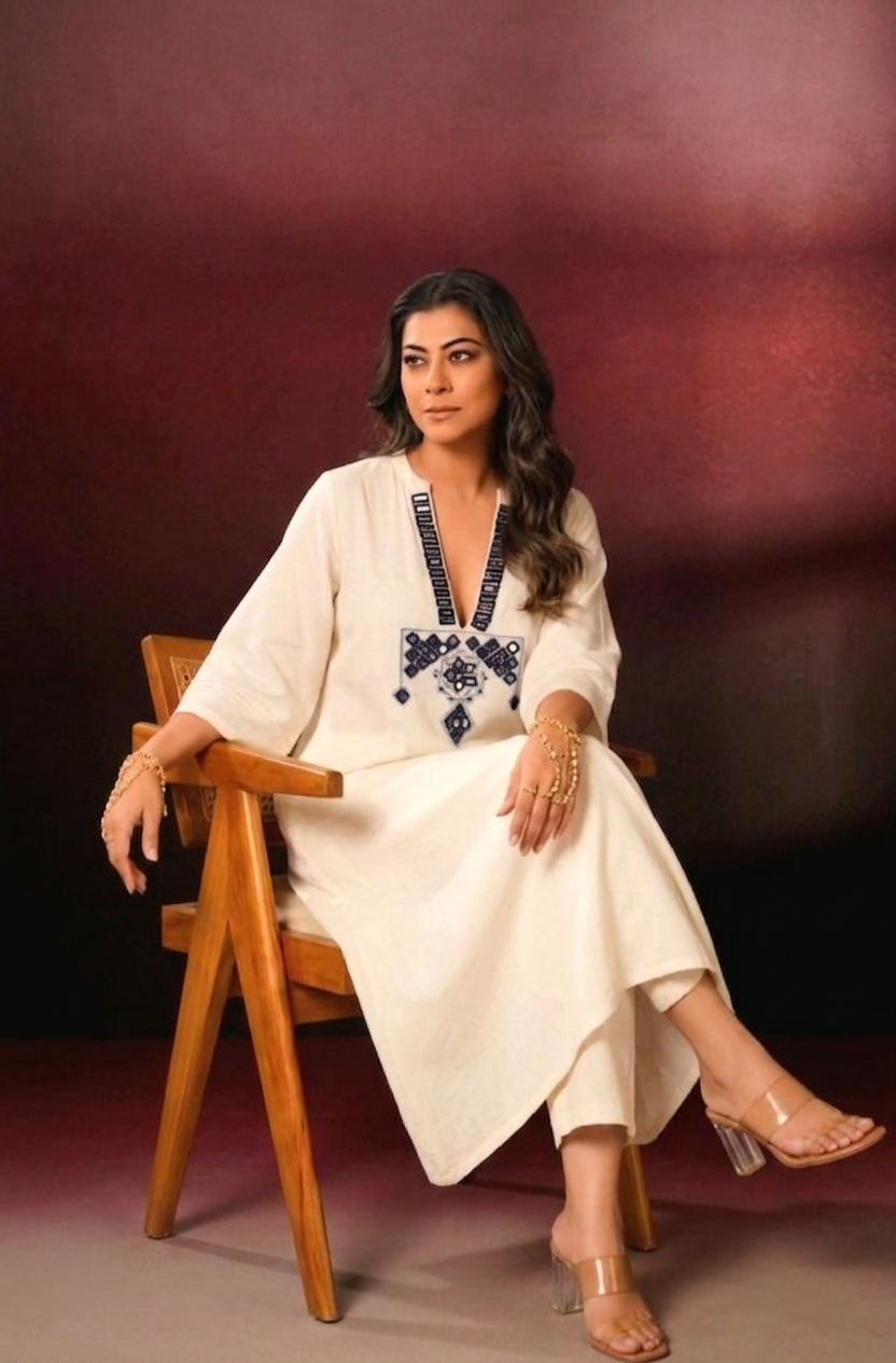 Khadi mirror top n bottom set