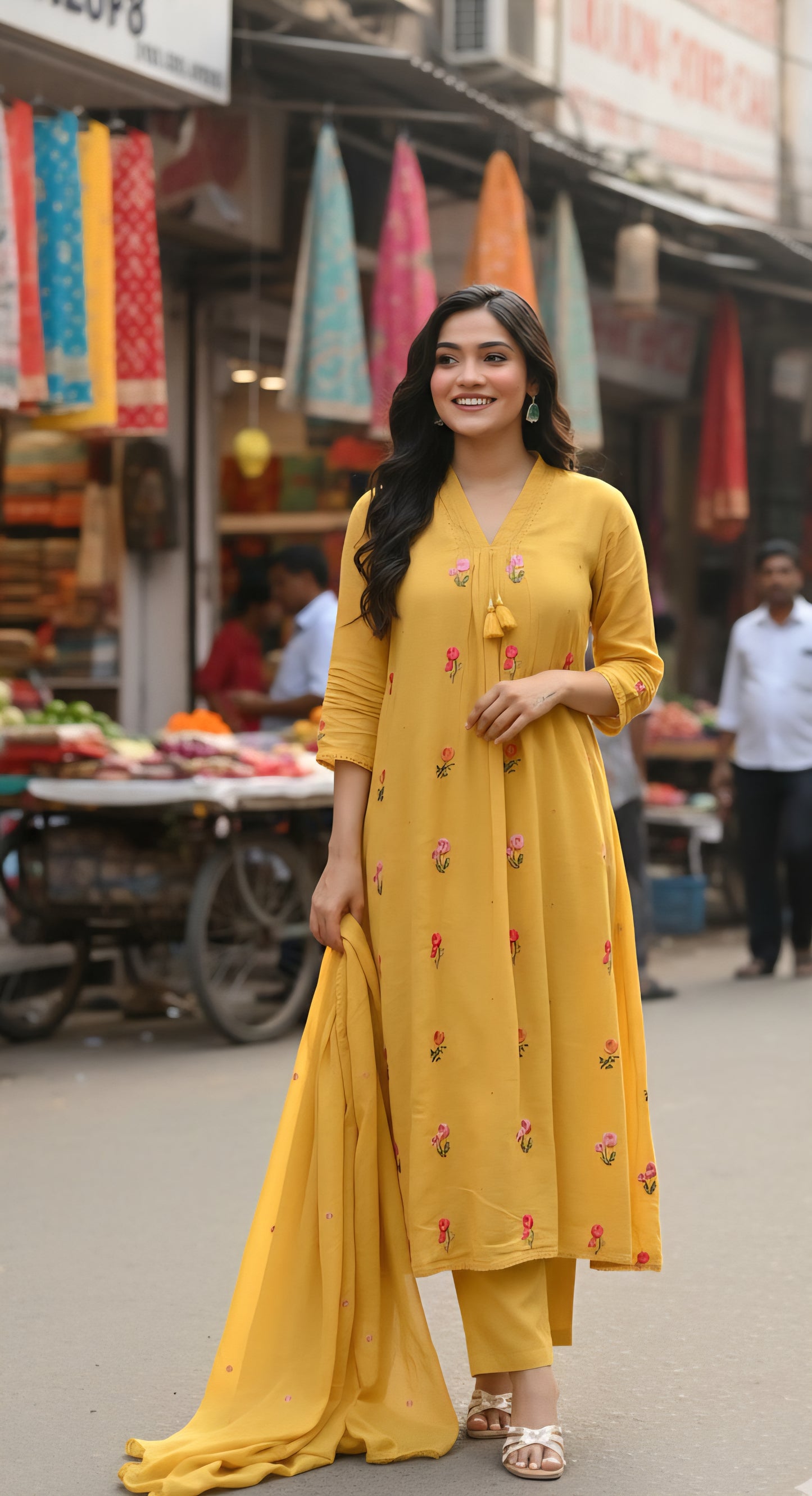Flower on Haldi 3pcs set laila
