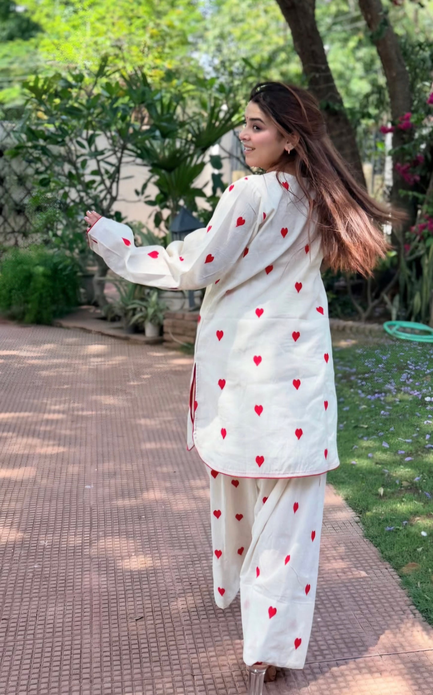 All Heart farshi co-ord top n bottom set