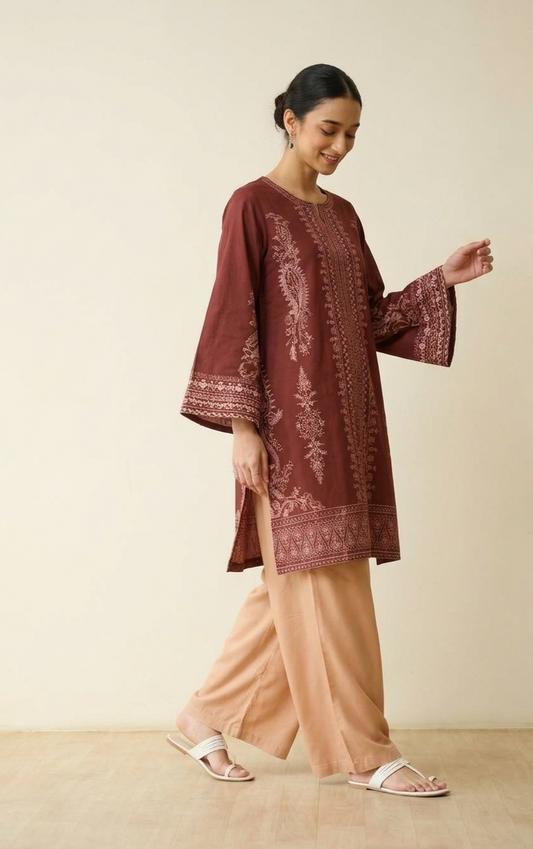 22 Bumble bell sleeve and plazo set