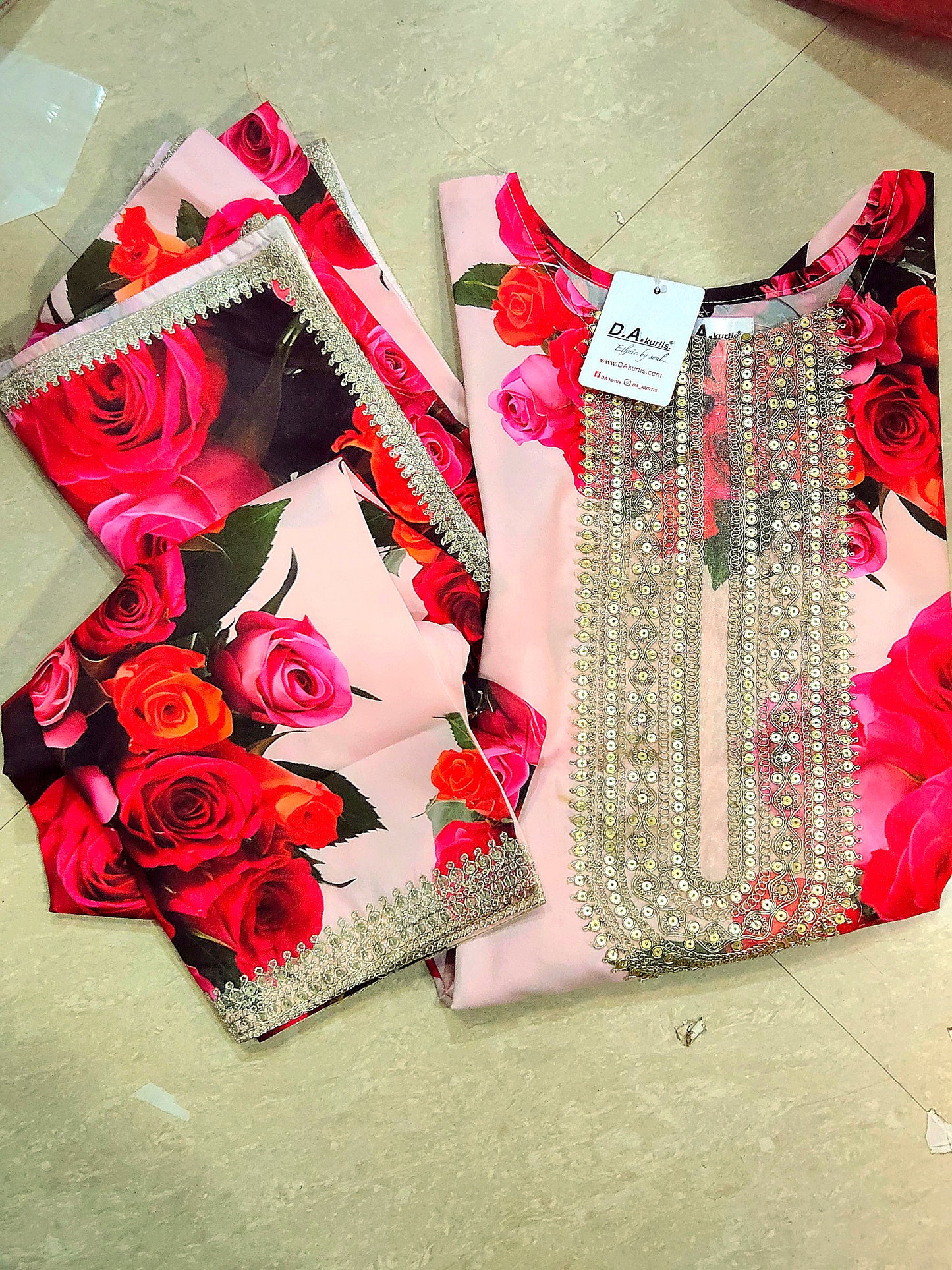 A6 ddiva rose party 3pcs set wear set
