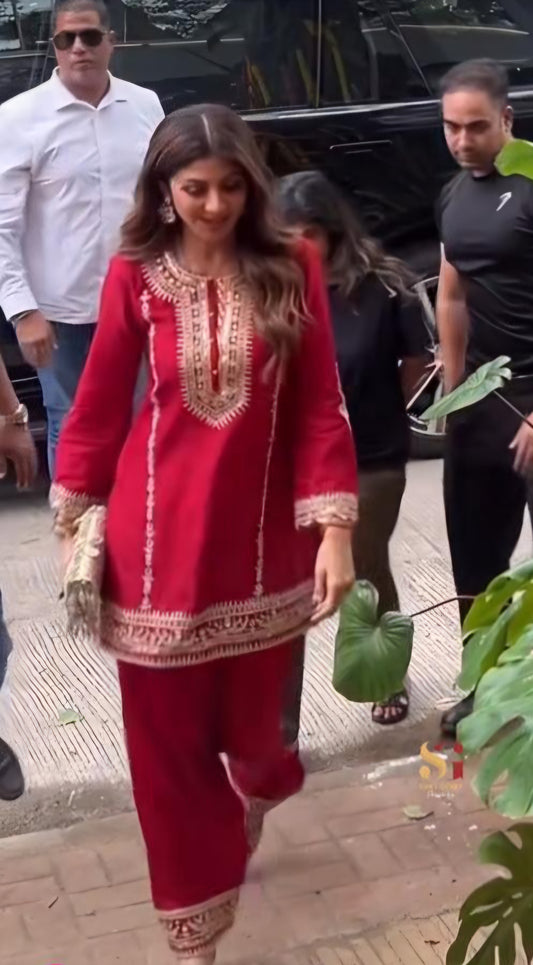 Shilpa cotton top n bottom set