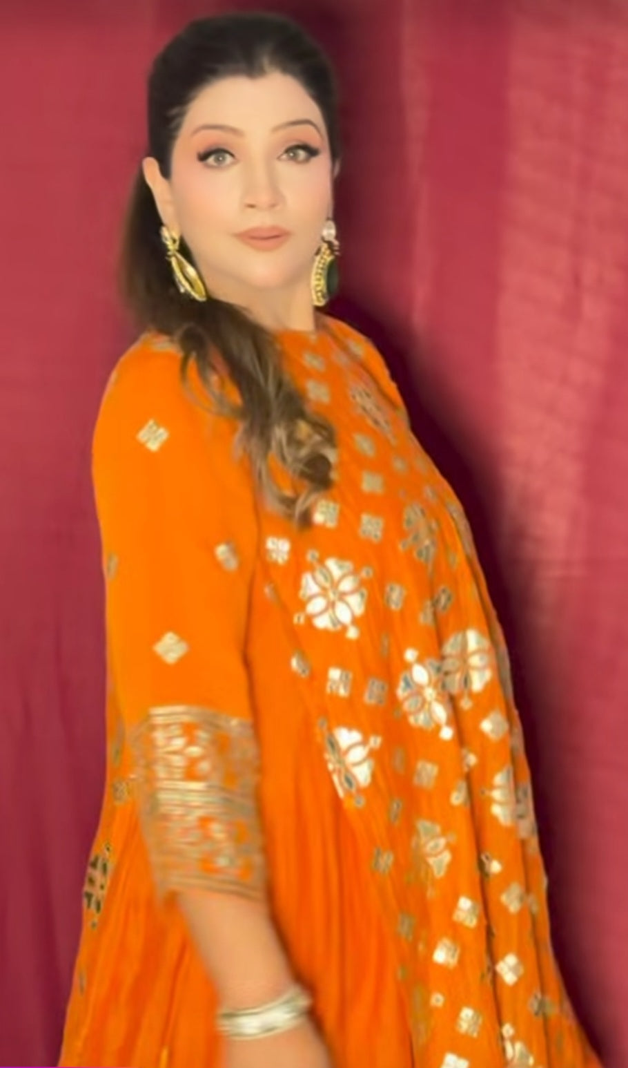 Orange golden farsi bottom set