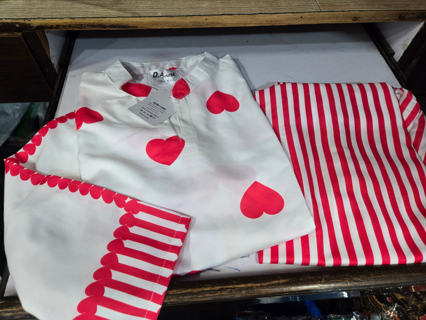 soft heart top n bottom set