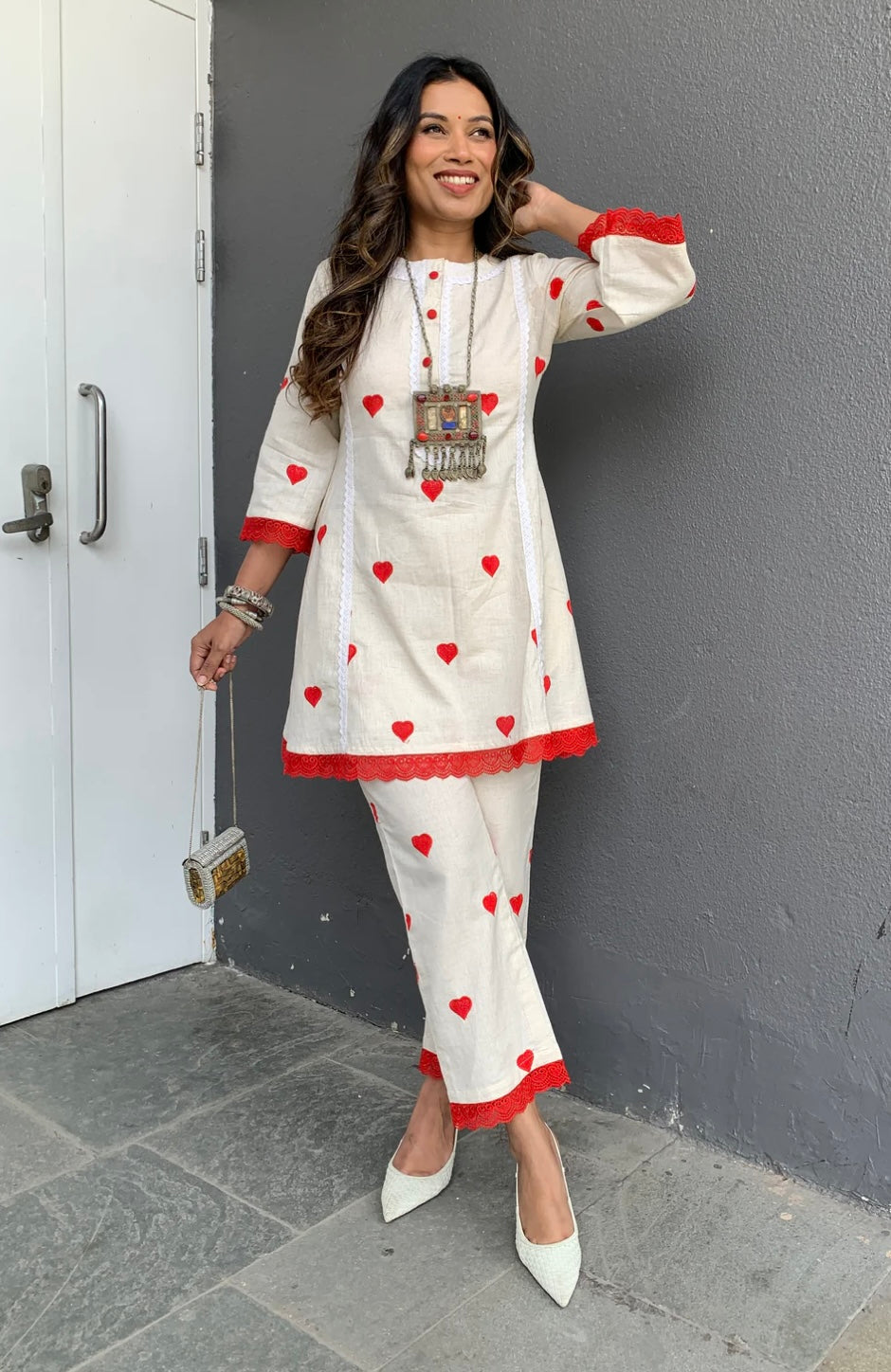 (Barkha) heart co ord set