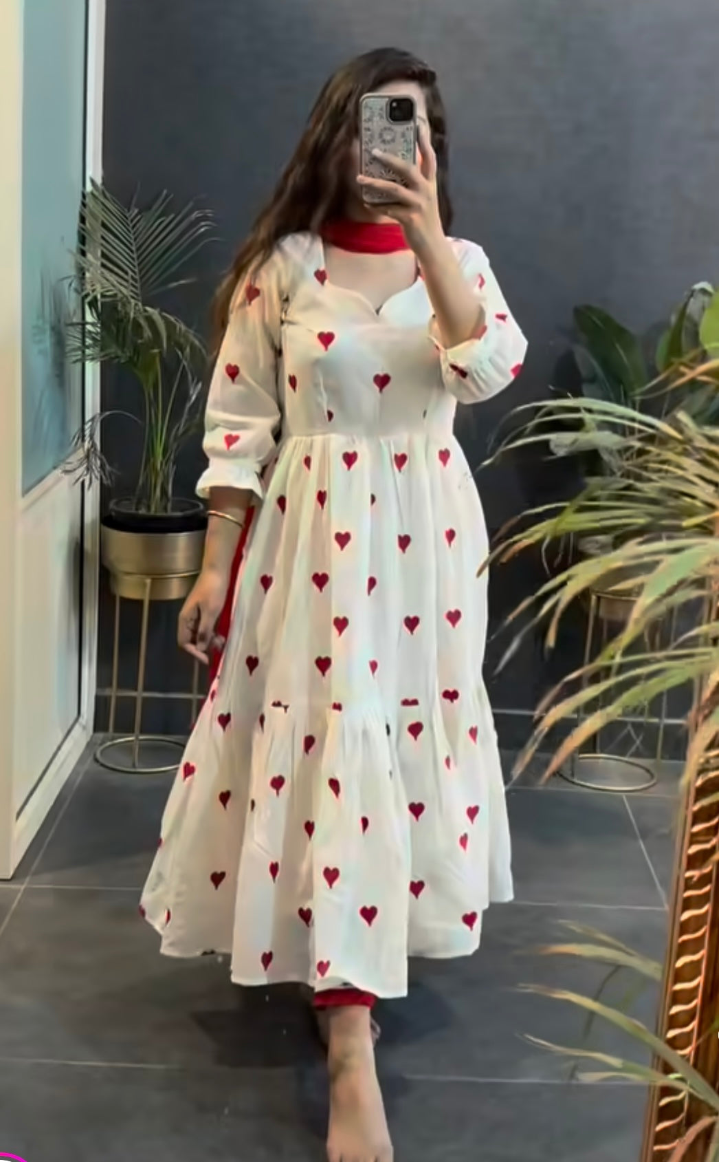 (Big Heart) kurti set