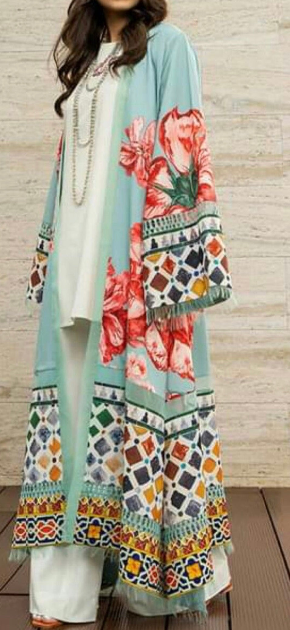 (GIYA) lite blue JACKET SET