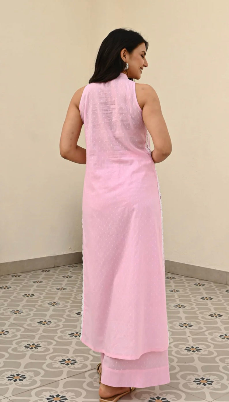 (EIMLI) PINK SLEEVELESS