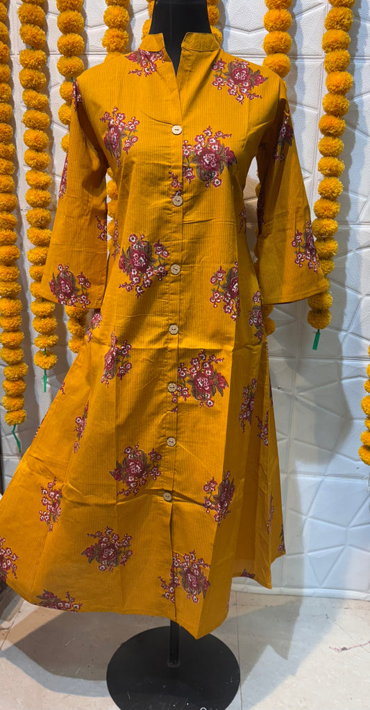 (KINARA)A LINE KURTI