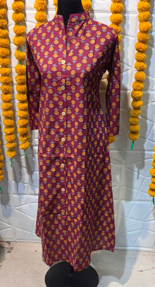 (KINARA)A LINE KURTI