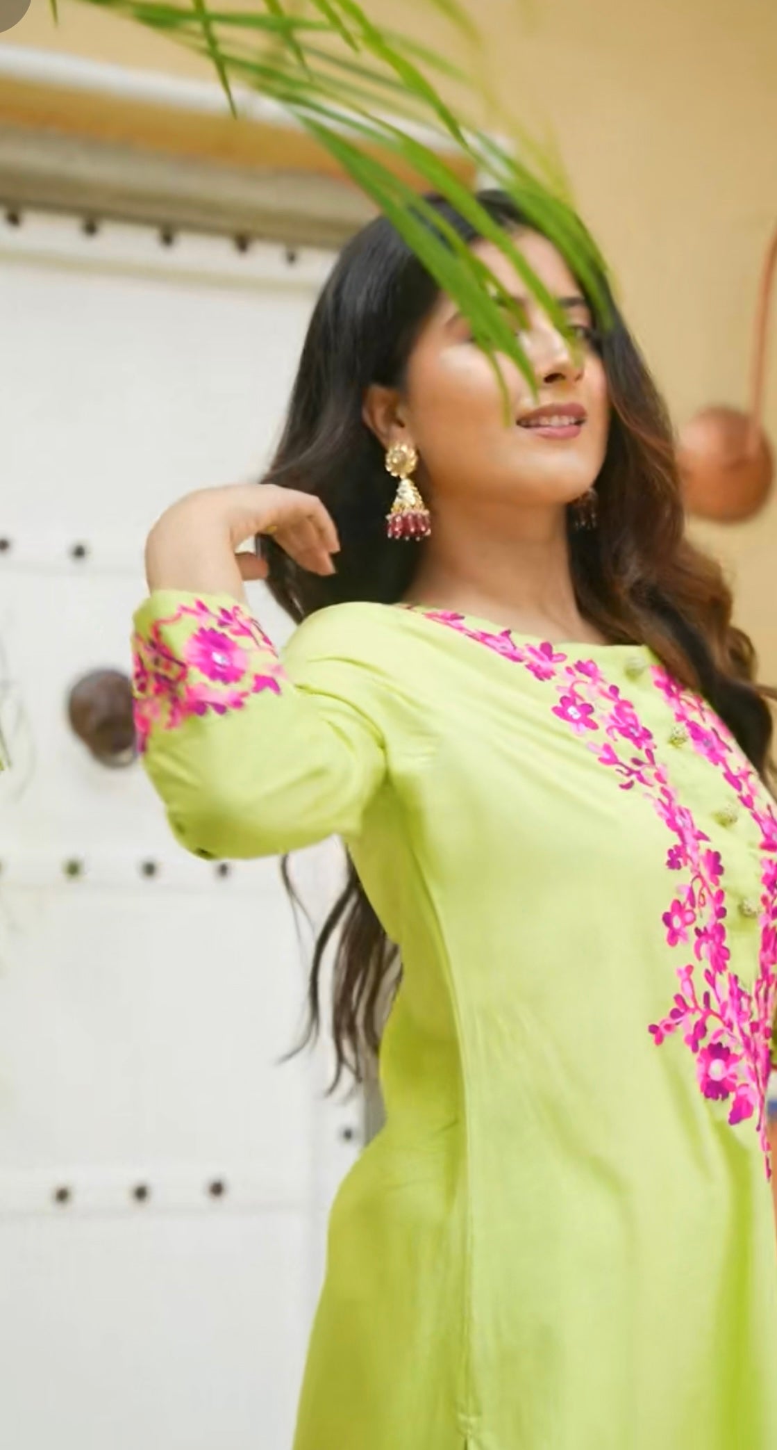 (AFREEN) GREEN SET. arie