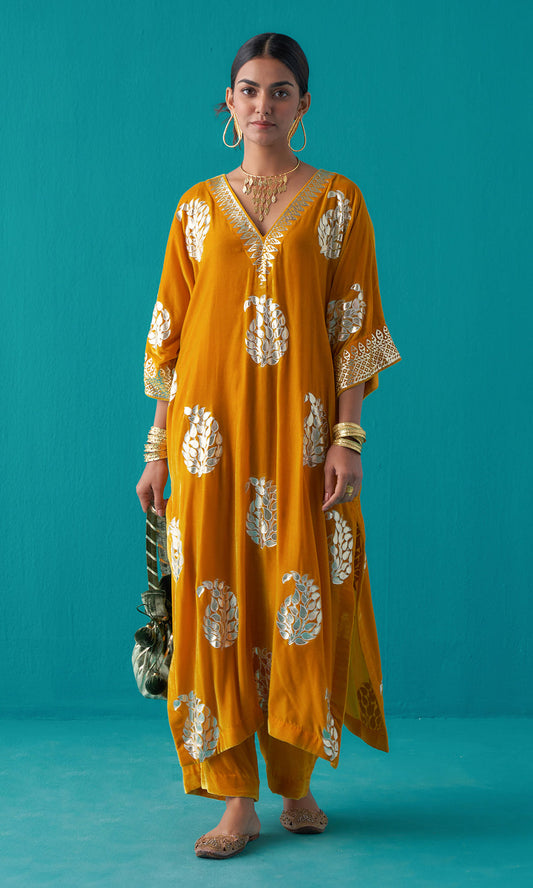 Ahana mustard top n bottom set