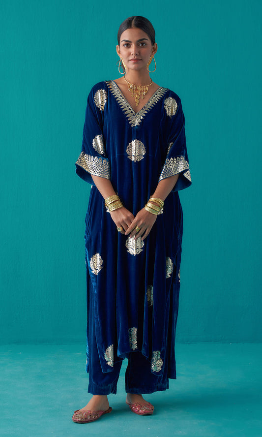 Ahana Blue top n bottom set