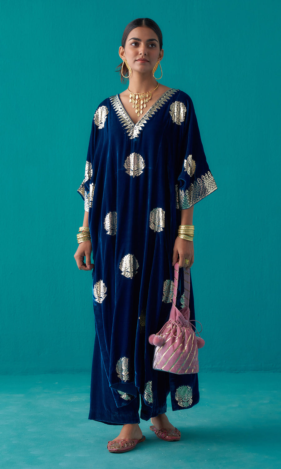 Ahana Blue top n bottom set
