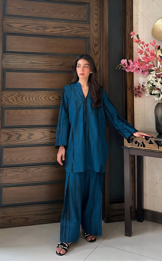 SHIBORI dark blue SET