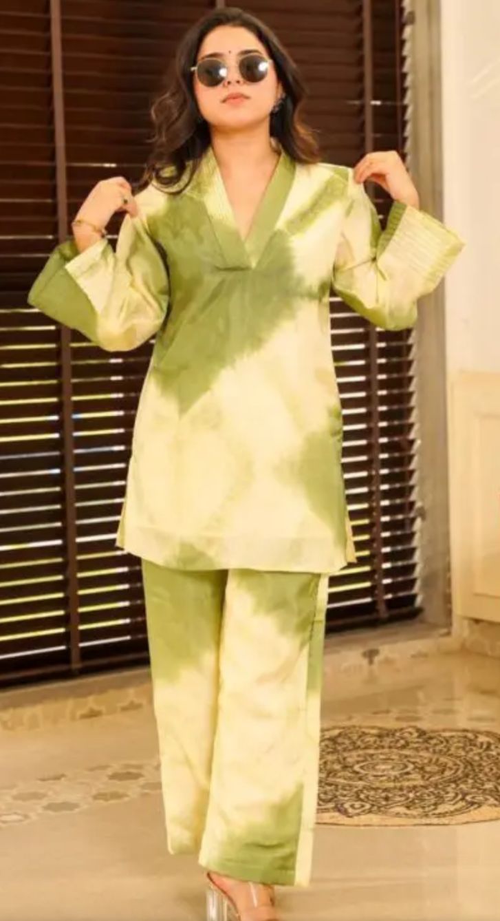 (BADAL) GREEN CO-ORD SET