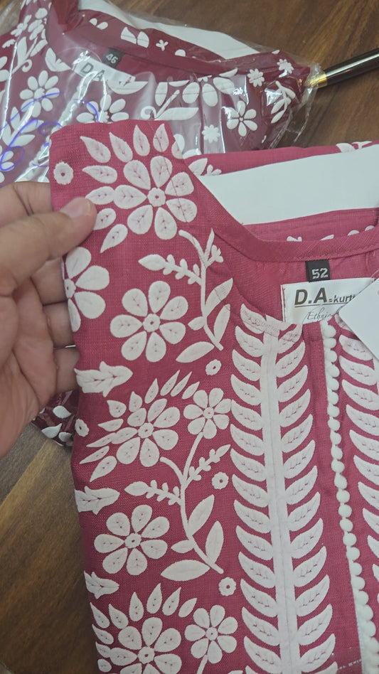 uga  pink  cotton top n bottom set