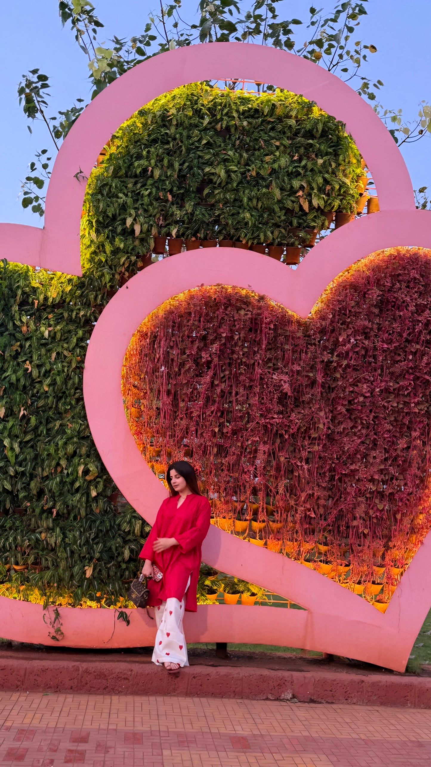 Saniya x heart pants co ord set anr heart