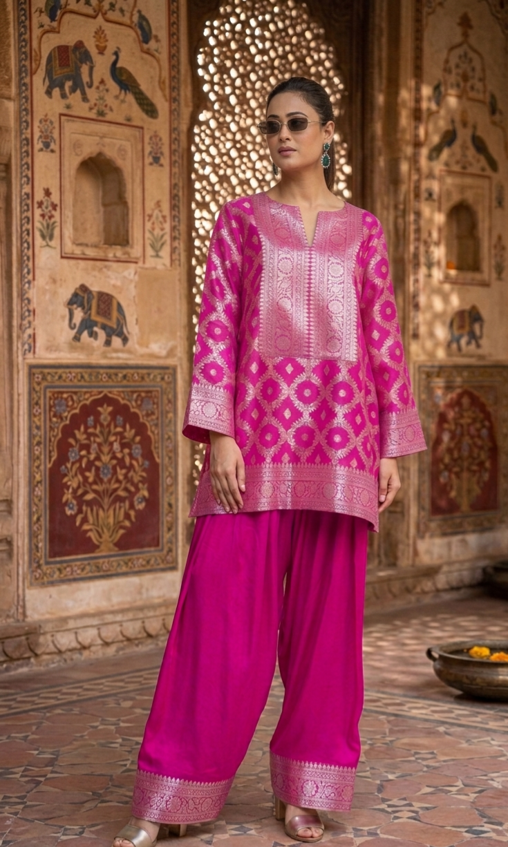 Oman pink  co ord set