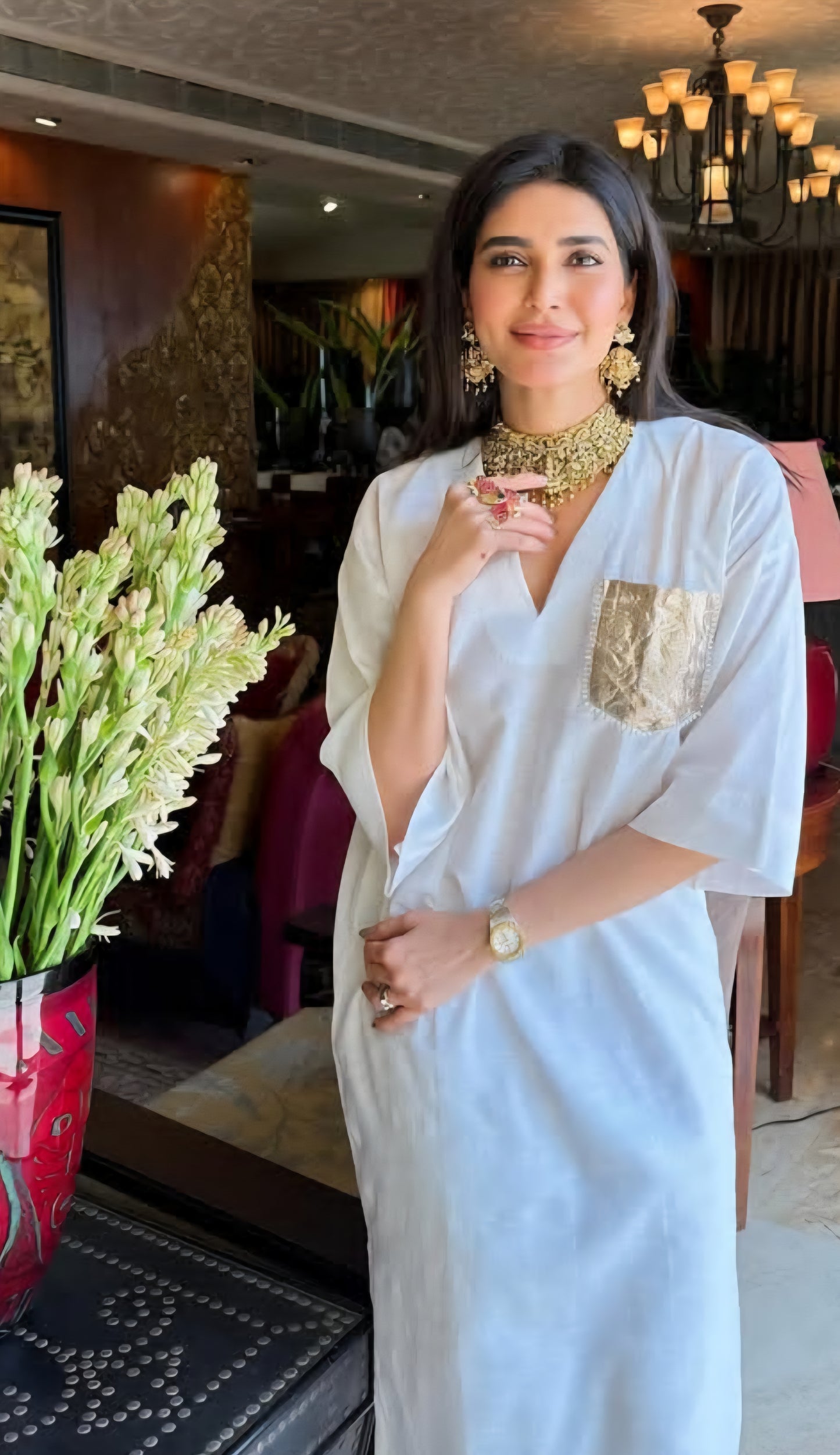 Miu miu white karishma tanna anr