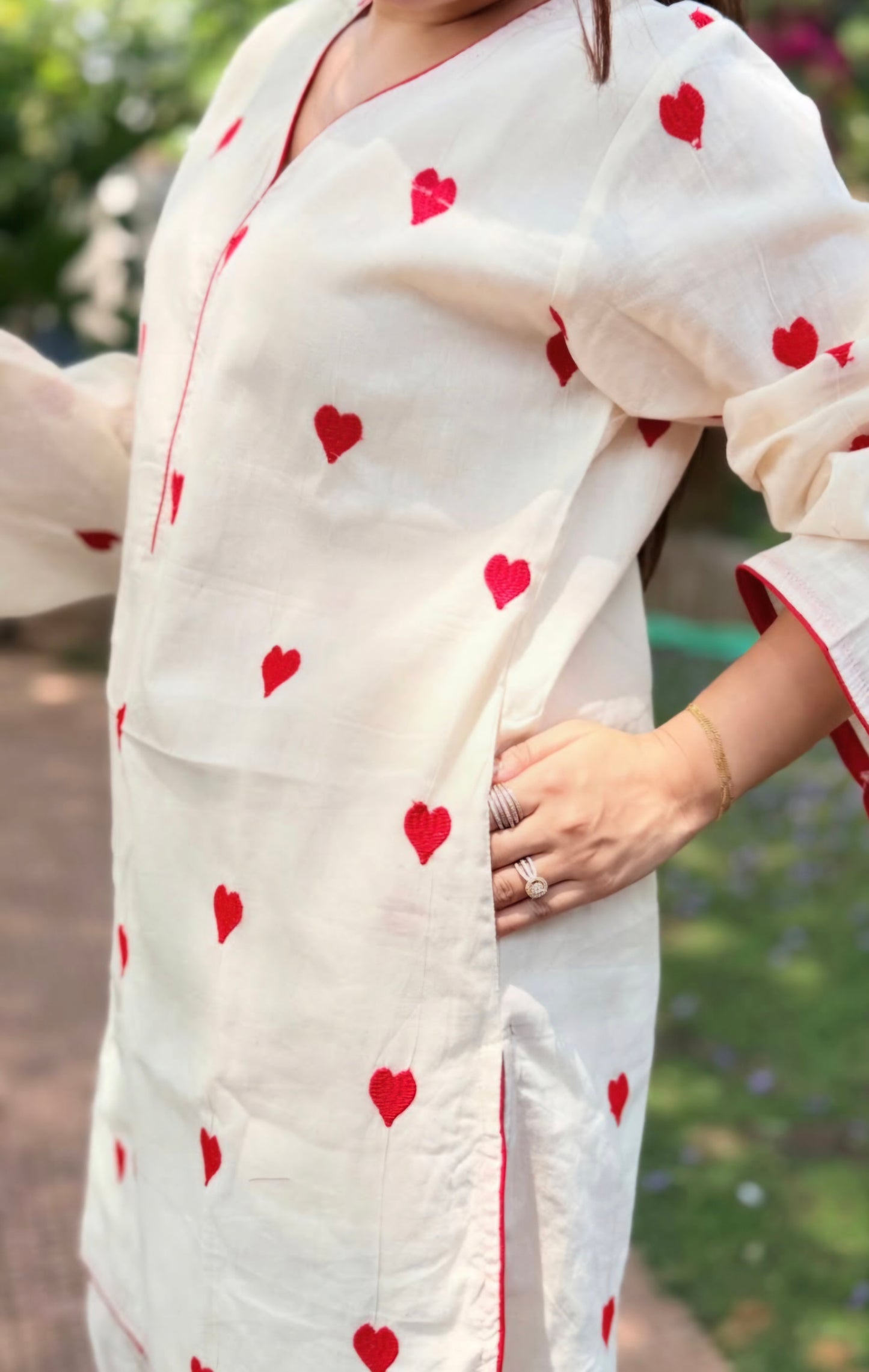 All Heart farshi  co-ord top n bottom set