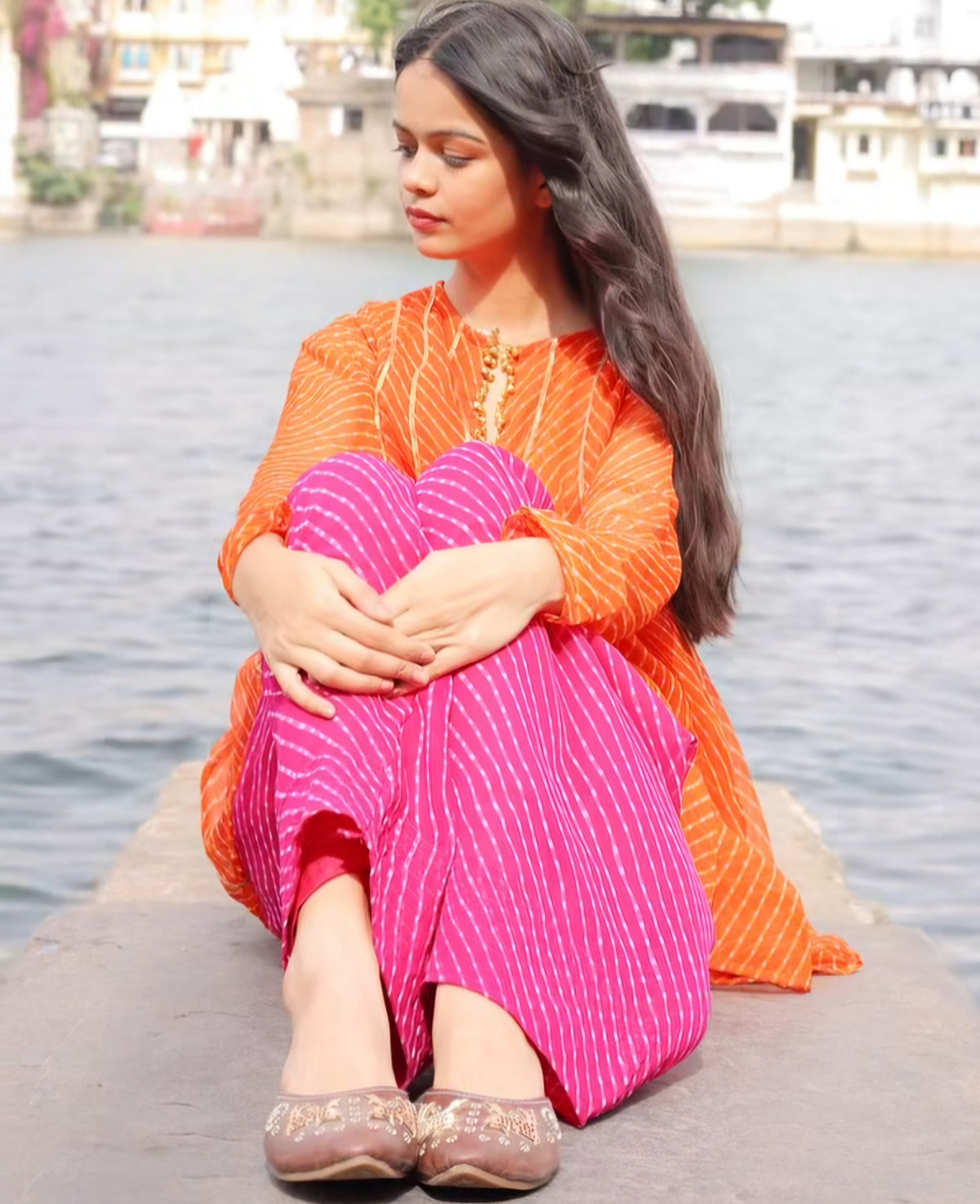 (1F) Jaipur hues faarshi shalwar set