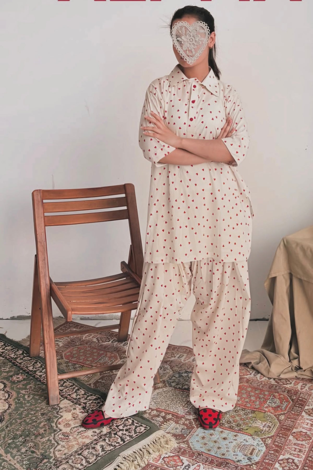 Dil se cotton farsi top n bottom set