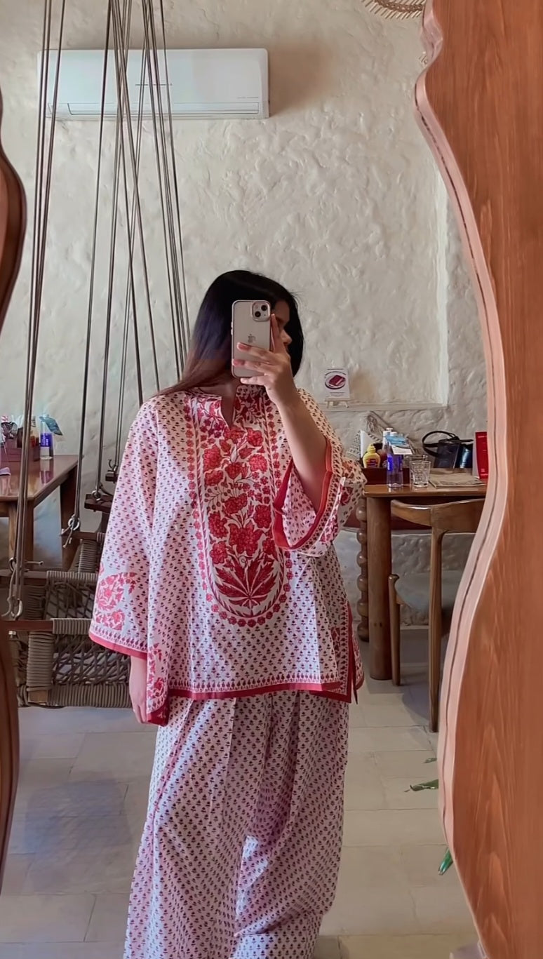 Chiku Lotus bell sleeve and farsi set