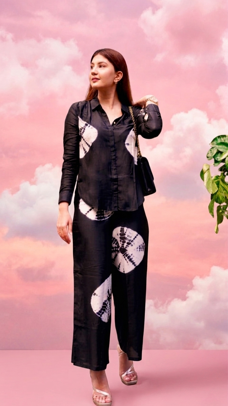 Black bean co-ord set yee
