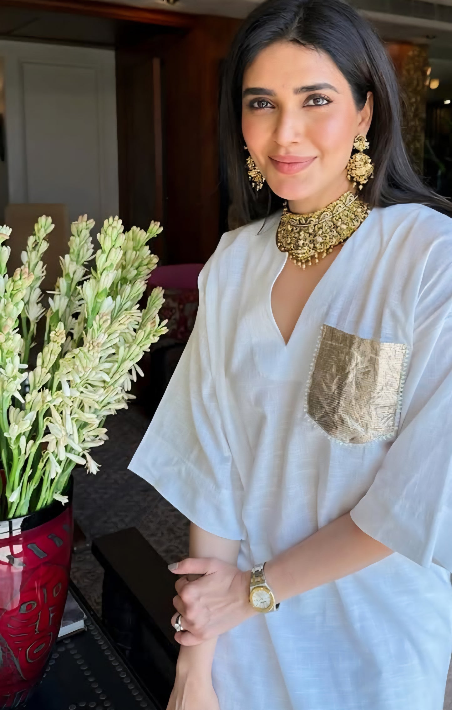 Miu miu white karishma tanna anr