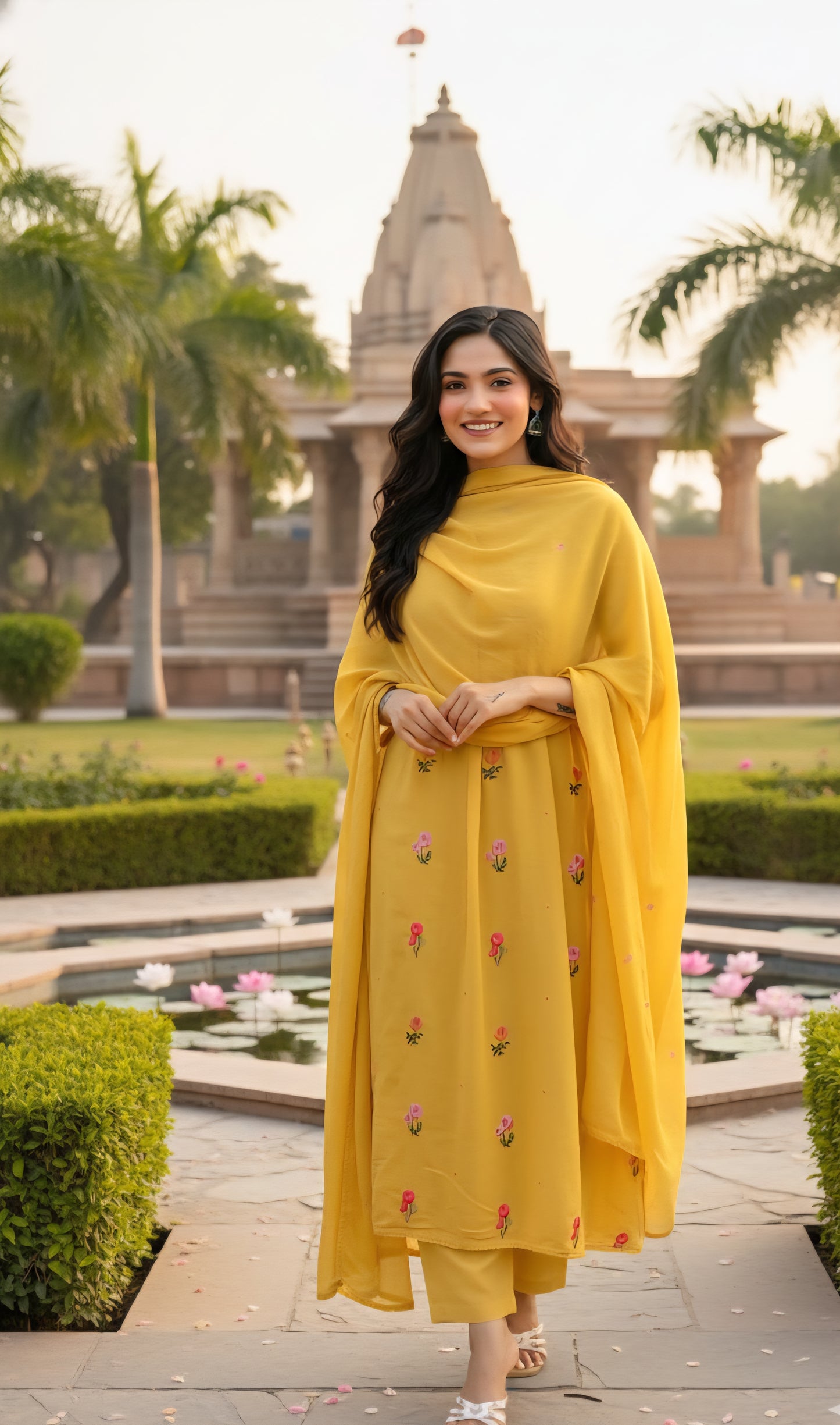 Flower on Haldi 3pcs set laila