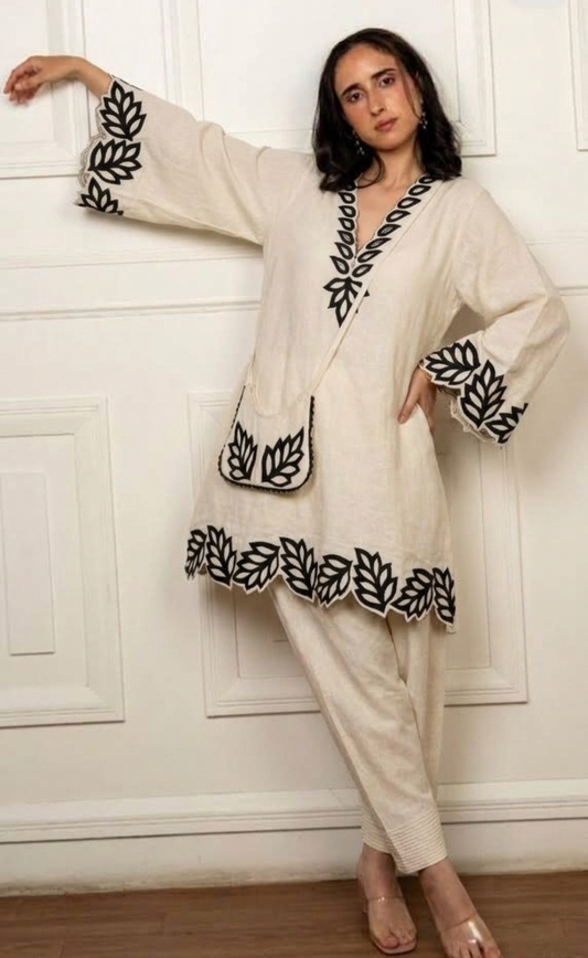 Afsana farshi set with matching bag