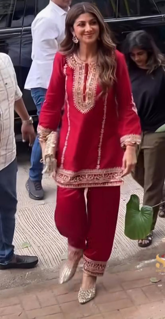 Shilpa cotton top n bottom set