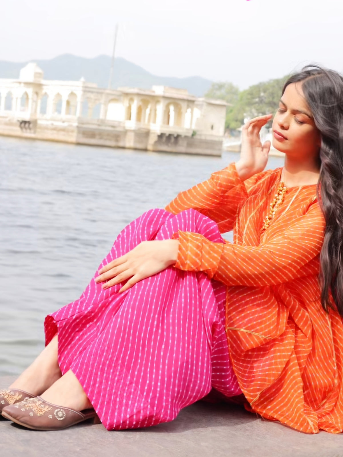 (1F) Jaipur hues faarshi shalwar set