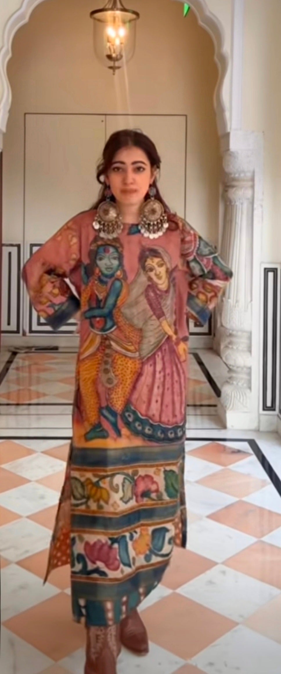 Krishna ji top top and plazo set