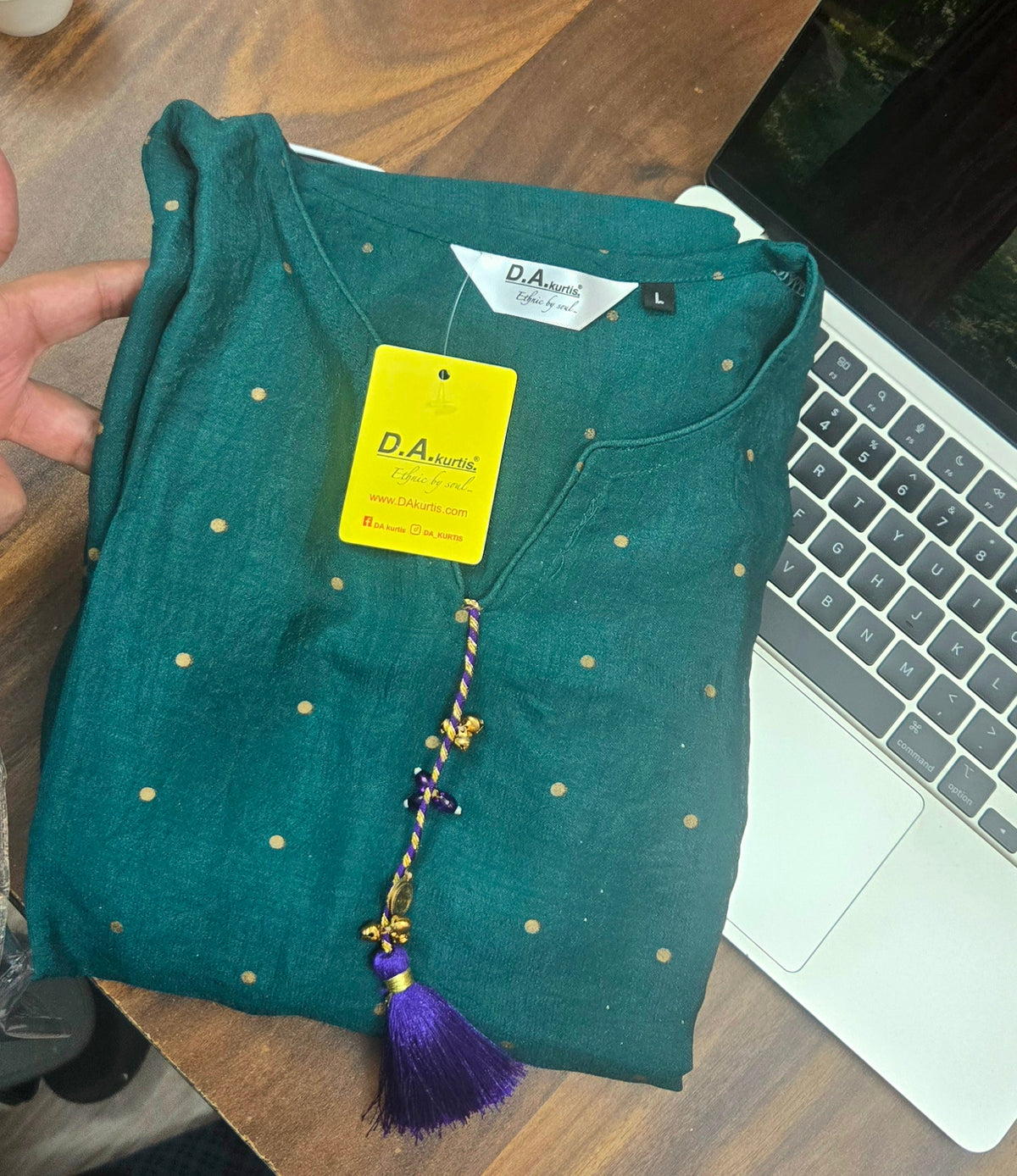Green gold  co ord top n bottom set